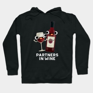 Partners In Wine Funny Drink Pu Hoodie